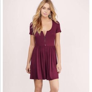 Maroon TOBI skater dress